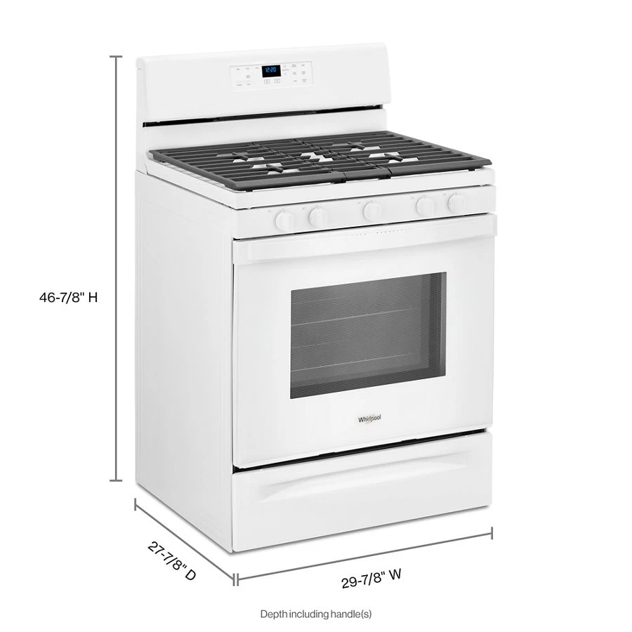 5.0 cu. ft. Gas Range with Center Oval Burner WFG525S0JW