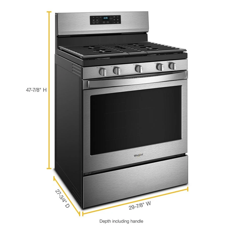 5.0 cu. ft. Whirlpool® gas convection oven with Frozen Bake™ technology WFG550S0HZ