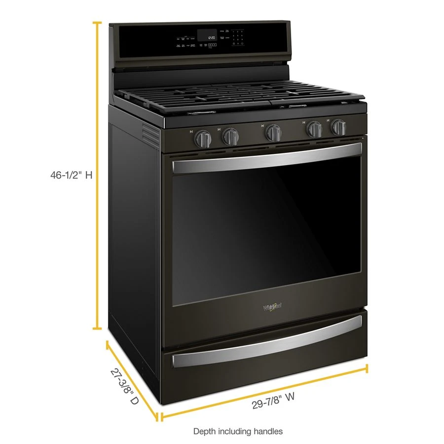 5.8 cu. ft. Smart Freestanding Gas Range with EZ-2-Lift™ Grates WFG975H0HV