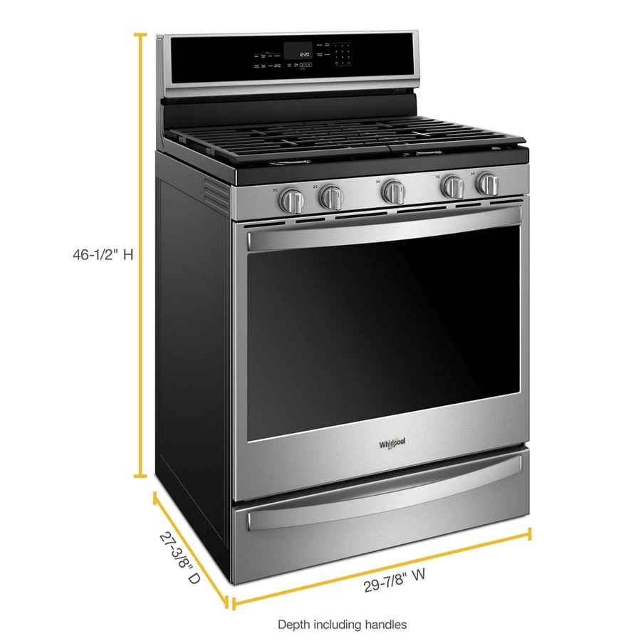 5.8 Cu. Ft. Smart Freestanding Gas Range With Ez-2-lift™ Grates WFG975H0HZ