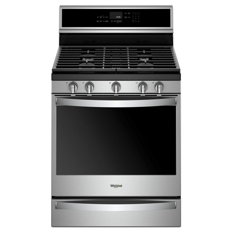 Whirlpool 5.8 cu. ft. Smart Freestanding Gas Range with EZ-2-Lift Grates Fingerprint Resistant Stainless Steel WFG975H0HZ Picture 1