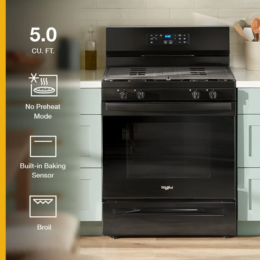 30-inch Self Clean Gas Range with No Preheat Mode WFGS3530RB