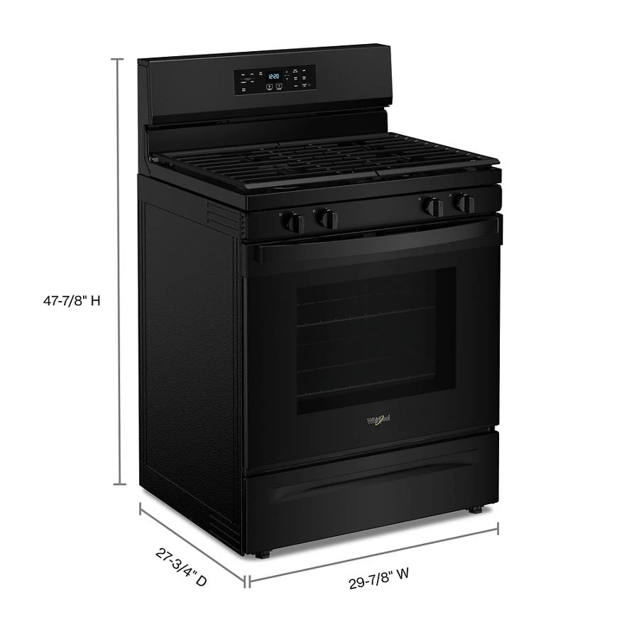 30-inch Self Clean Gas Range with No Preheat Mode WFGS3530RB