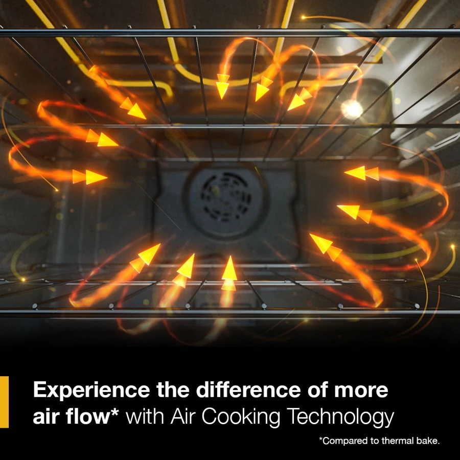 30-inch Gas Range with Air Cooking Technology and Steam Clean WFGS4530SB