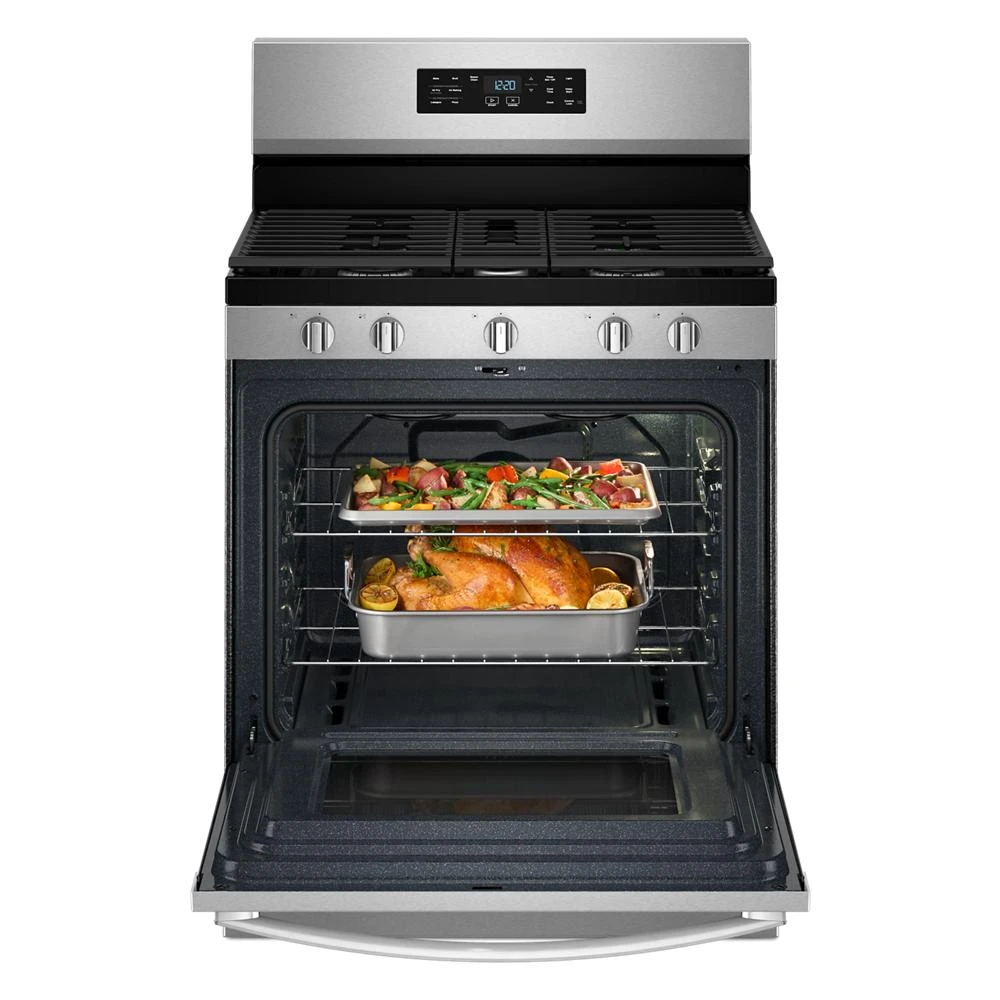 30-inch Gas Range with Air Cooking Technology and Steam Clean WFGS4530SS