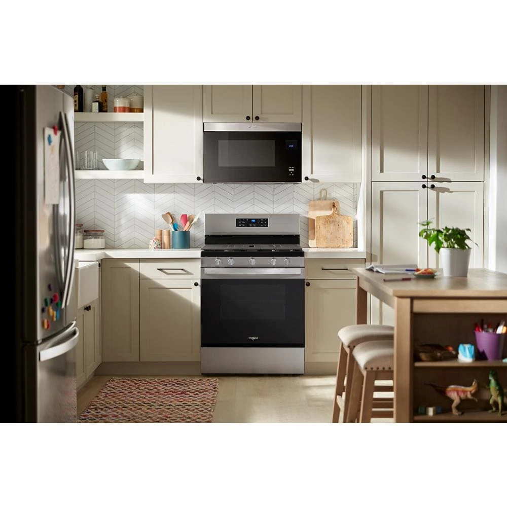 30-inch Gas Range with Air Cooking Technology and Steam Clean WFGS4530SS