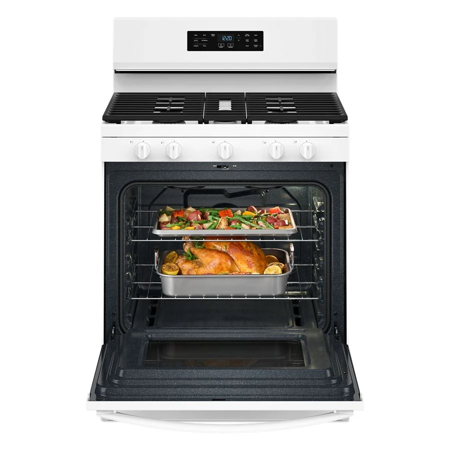 30-inch Gas Range with Air Cooking Technology and Steam Clean WFGS4530SW