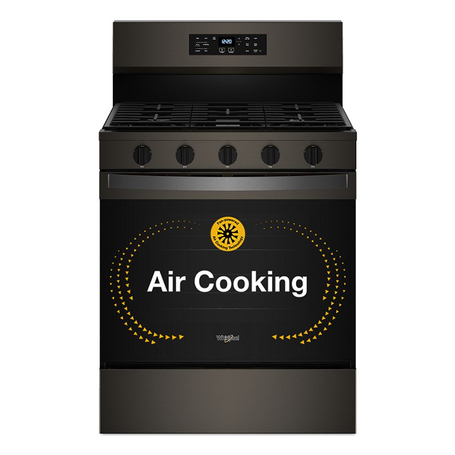 30-inch Gas Range with Air Cooking Technology, No Preheat Air Fry and Air Baking and Self Clean WFGS5030RV