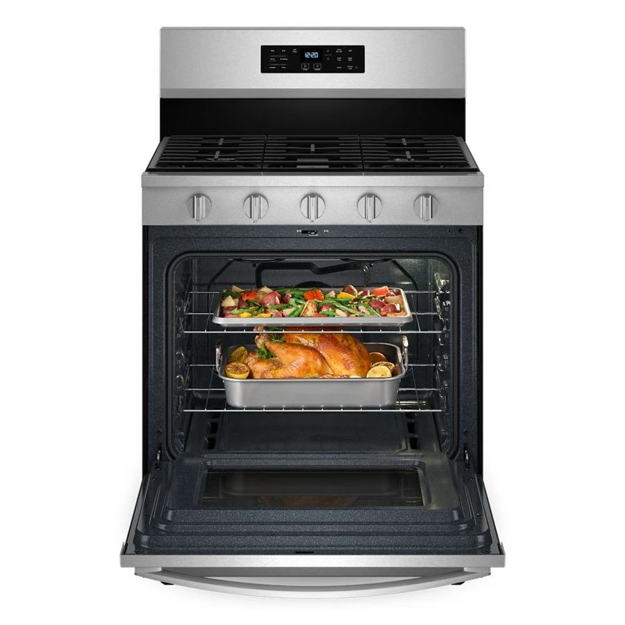 30-inch Gas Range with Air Cooking Technology, No Preheat Air Fry and Air Baking and Self Clean WFGS5030RZ