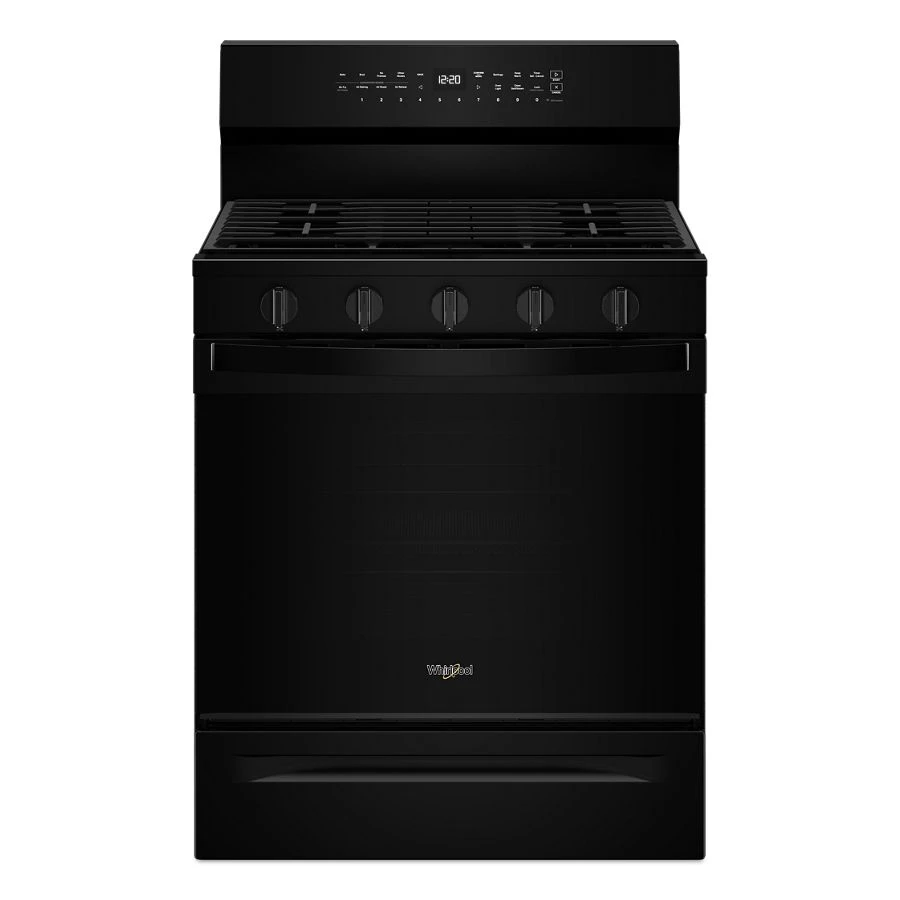 30-inch Smart Gas Range with Air Cooking Technology, No Preheat Air Fry, Steam/Self Clean and High Speed Preheat WFGS7530RB