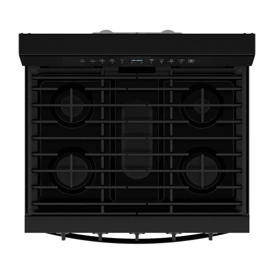 30-inch Smart Gas Range with Air Cooking Technology, No Preheat Air Fry, Steam/Self Clean and High Speed Preheat WFGS7530RB