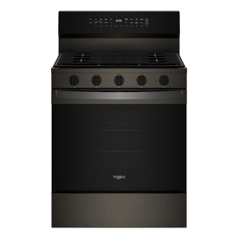 30-inch Smart Gas Range with Air Cooking Technology, No Preheat Air Fry, Steam/Self Clean and High Speed Preheat WFGS7530RV
