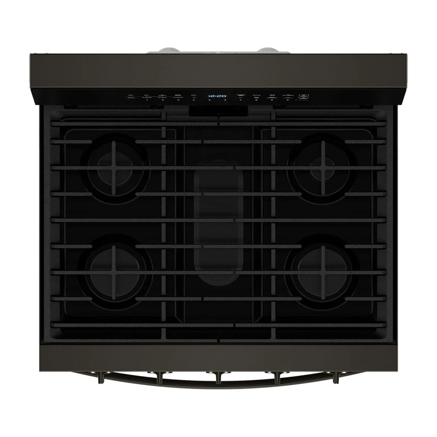 30-inch Smart Gas Range with Air Cooking Technology, No Preheat Air Fry, Steam/Self Clean and High Speed Preheat WFGS7530RV