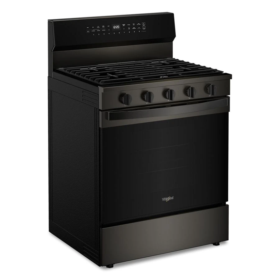 30-inch Smart Gas Range with Air Cooking Technology, No Preheat Air Fry, Steam/Self Clean and High Speed Preheat WFGS7530RV
