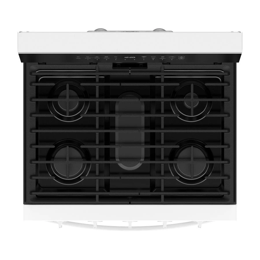 30-inch Smart Gas Range with Air Cooking Technology, No Preheat Air Fry, Steam/Self Clean and High Speed Preheat WFGS7530RW