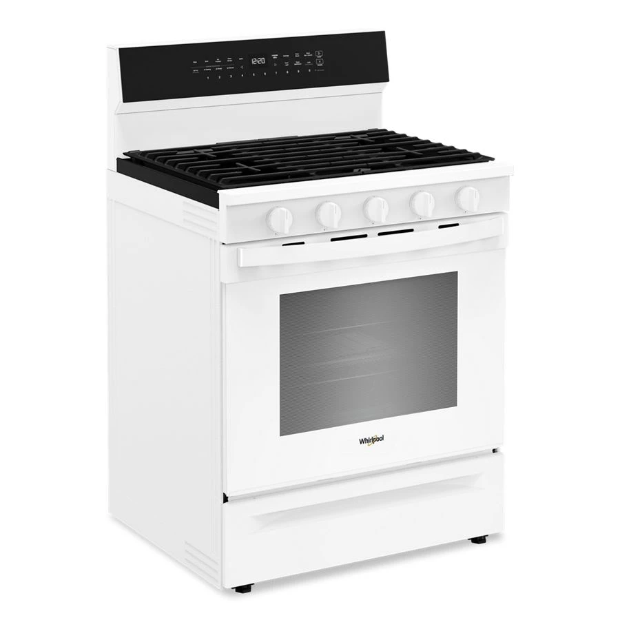 30-inch Smart Gas Range with Air Cooking Technology, No Preheat Air Fry, Steam/Self Clean and High Speed Preheat WFGS7530RW