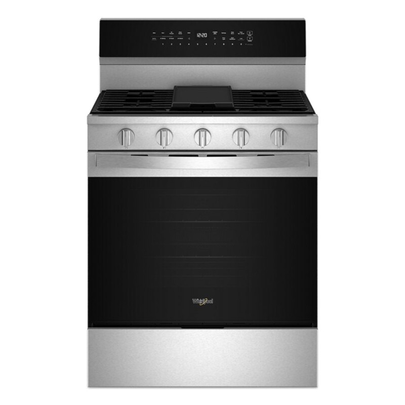 Whirlpool 30-inch Smart Gas Range with Air Cooking Technology, No Preheat Air Fry, Steam/Self Clean and High Speed Preheat Fingerprint Resistant Stainless Steel WFGS7530RZ Picture 1