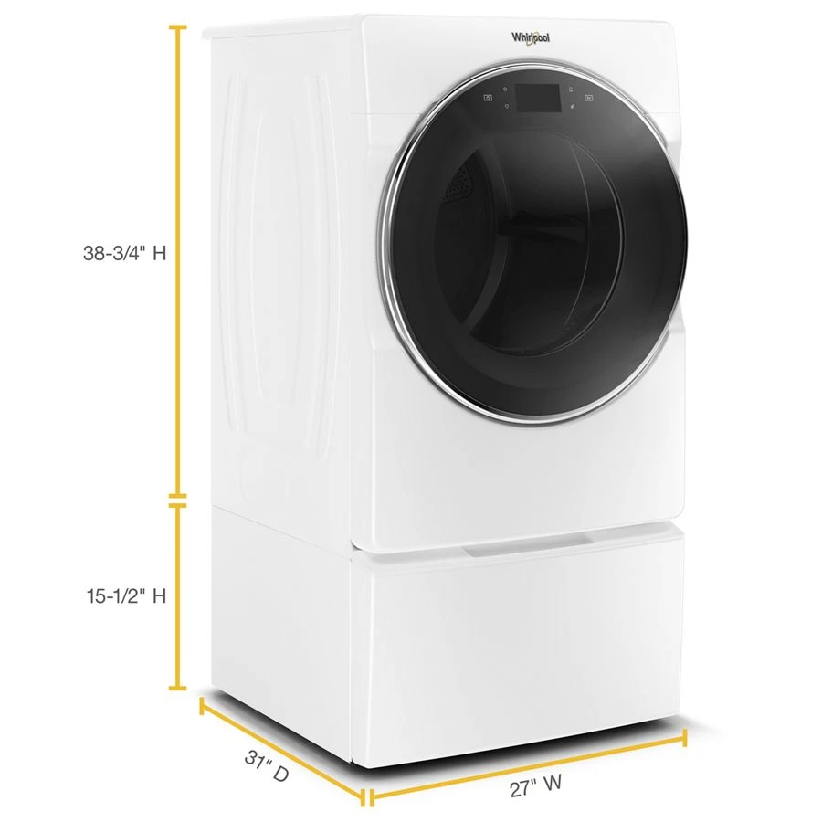 15.5" Pedestal for Front Load Washer and Dryer with Storage WFP2715HW