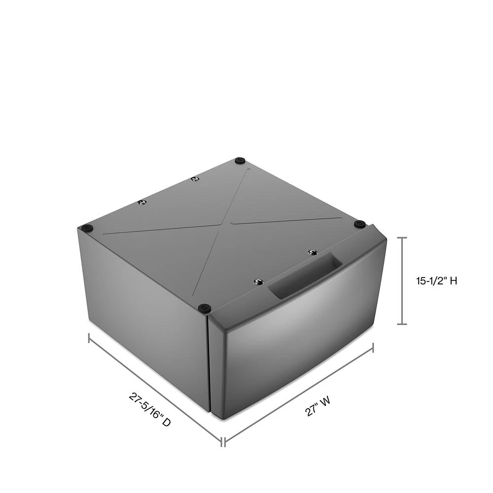 15.5" Pedestal for Front Load Washer and Dryer with Storage WFP2715RR