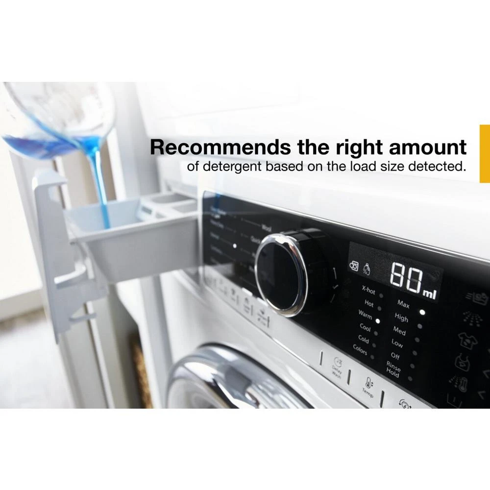 2.3 cu. ft. 24" Compact Washer with Detergent Dosing Aid option WFW5090JW