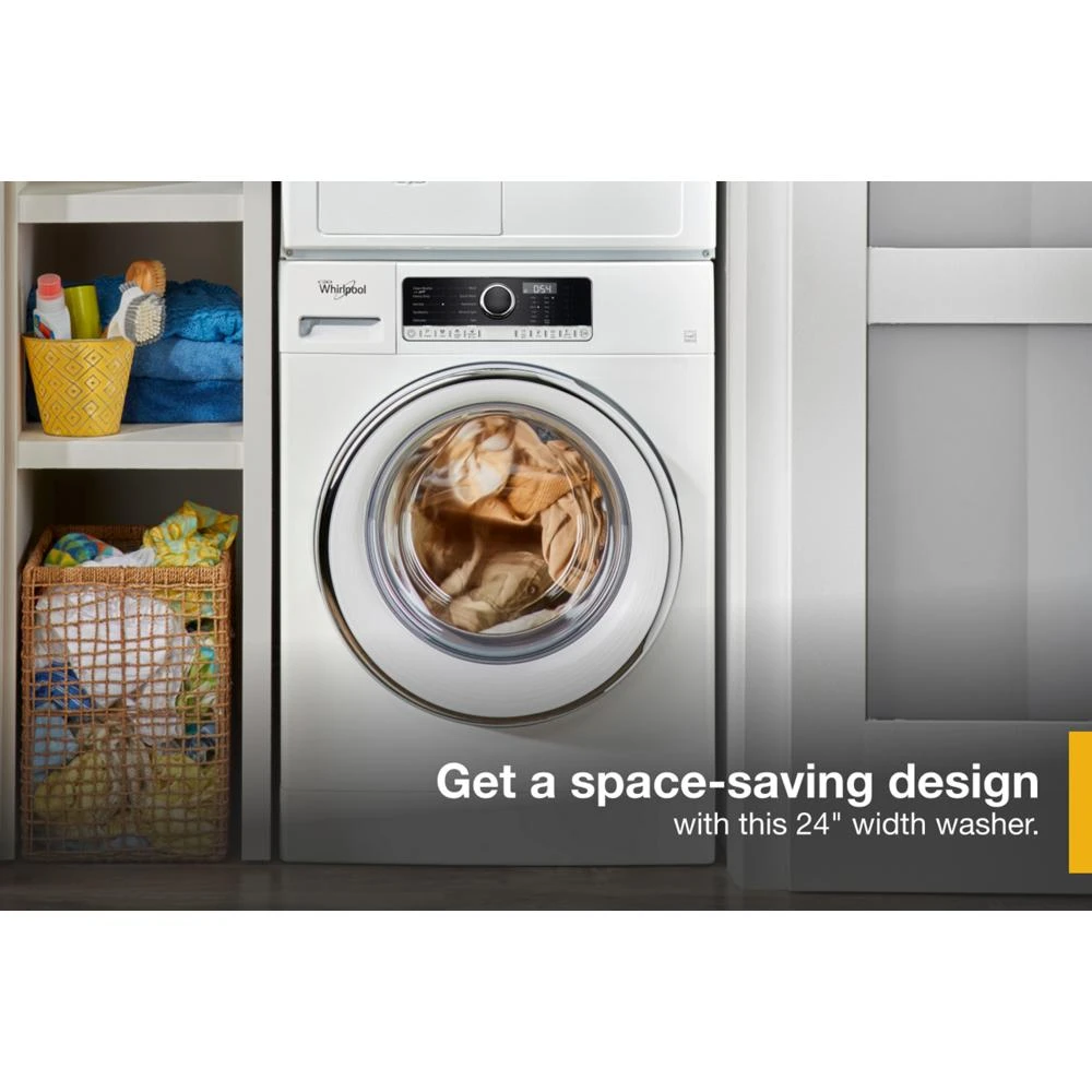 2.3 cu. ft. 24" Compact Washer with Detergent Dosing Aid option WFW5090JW