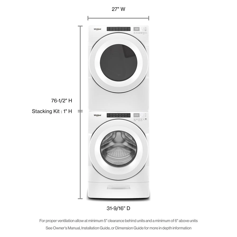 4.5 Cu. Ft. Front Load Washer with Quick Wash Cycle WFW5605MW