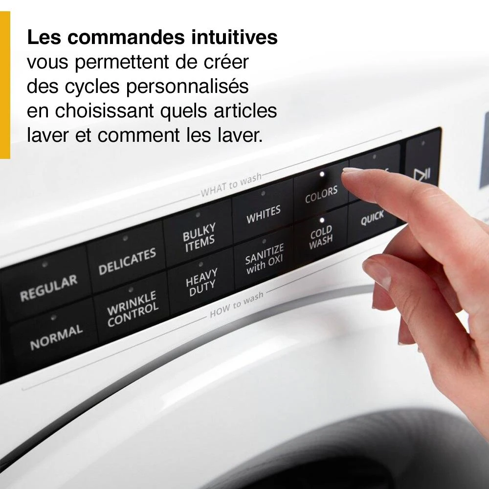 4.3 cu. ft. Closet-Depth Front Load Washer with Intuitive Controls WFW560CHW