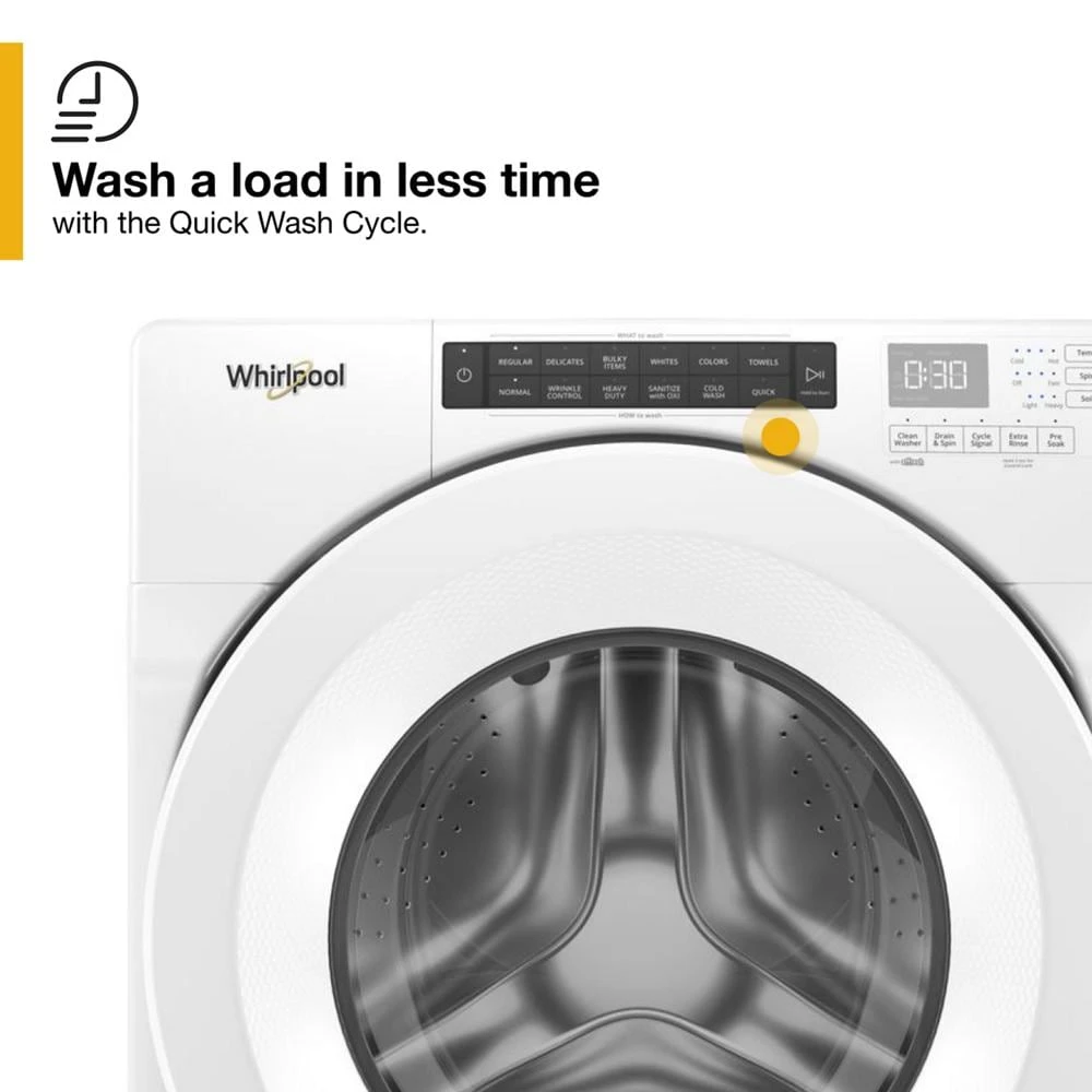 4.3 cu. ft. Closet-Depth Front Load Washer with Intuitive Controls WFW560CHW