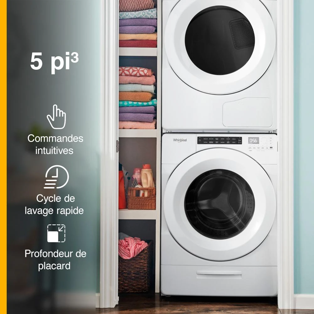 4.3 cu. ft. Closet-Depth Front Load Washer with Intuitive Controls WFW560CHW