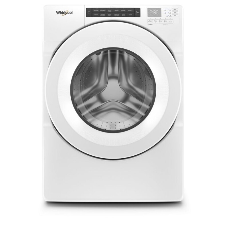 Whirlpool 4.3 cu. ft. Closet-Depth Front Load Washer with Intuitive Controls White WFW560CHW Picture 1