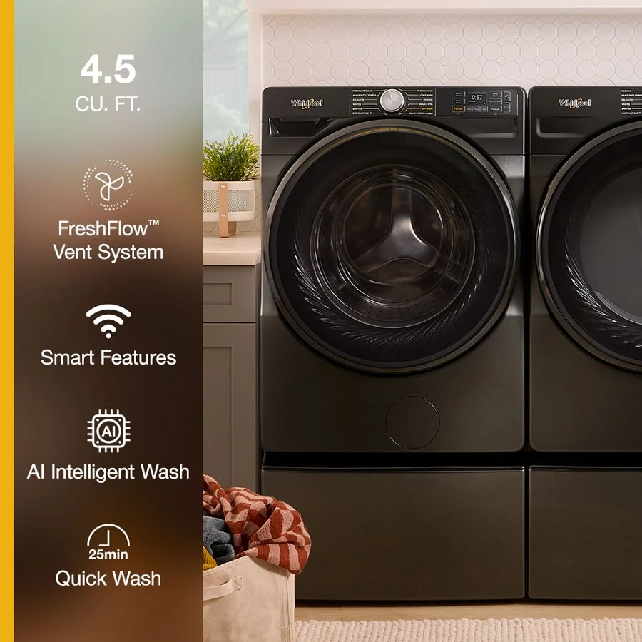4.5 cu. ft. Smart Front Load ENERGY STAR® Washer with FreshFlow™ Vent System WFW5720RU