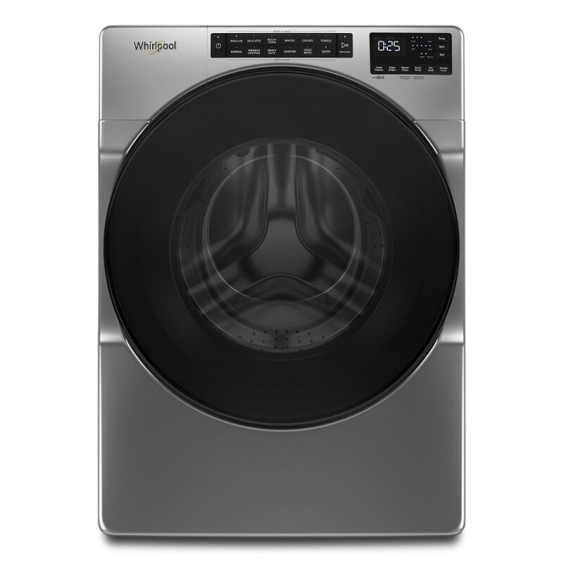Whirlpool 5.0 Cu. Ft. Front Load Washer with Quick Wash Cycle Chrome Shadow WFW6605MC Picture 1