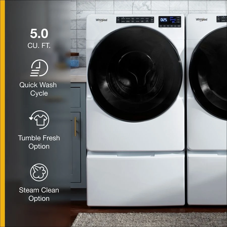 5.0 Cu. Ft. Front Load Washer with Quick Wash Cycle WFW6605MW