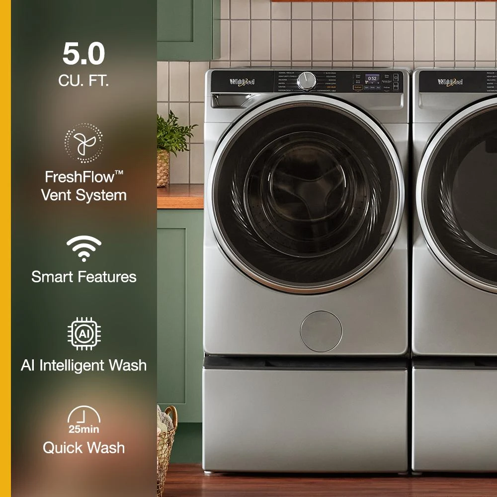 5.0 cu. ft. Smart Front Load ENERGY STAR® Washer with the FreshFlow™ Vent System WFW6720RR