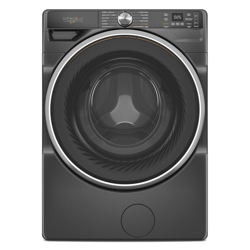 Whirlpool 5.0 cu. ft. Smart Front Load ENERGY STAR® Washer with the FreshFlow™ Vent System Volcano Black WFW6720RU Picture 1