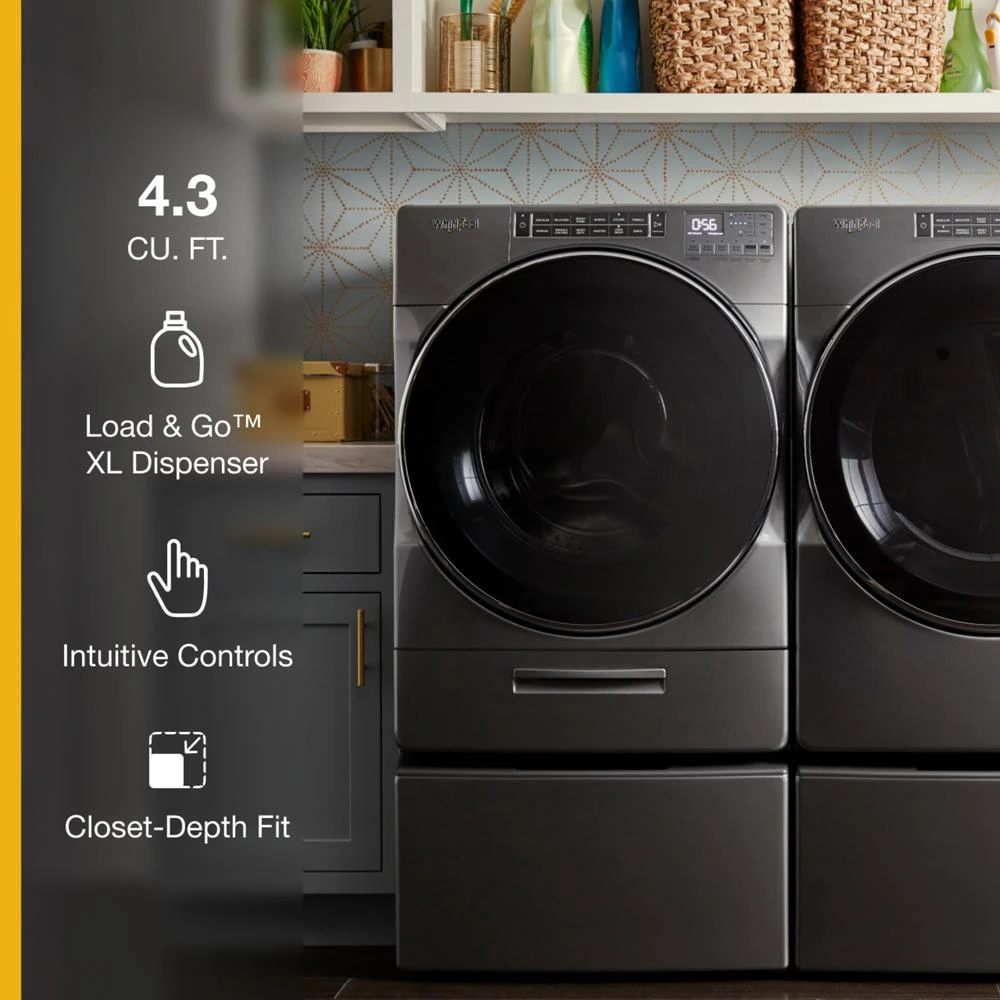 4.3 cu. ft. Closet-Depth Front Load Washer with Load & Go™ XL Dispenser WFW862CHC