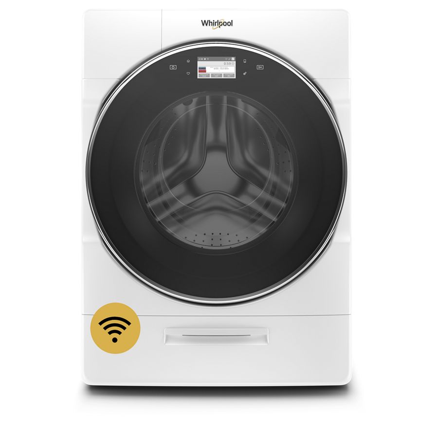 Whirlpool 5.0 cu. ft. Smart Front Load Washer with Load & Go™ XL Plus Dispenser White WFW9620HW Picture 1
