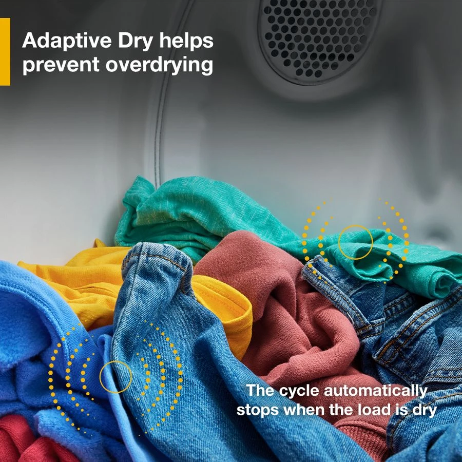 7.0 cu. ft. Gas Dryer with Adaptive Dry - Vented Top Load Matching WGD4105SW