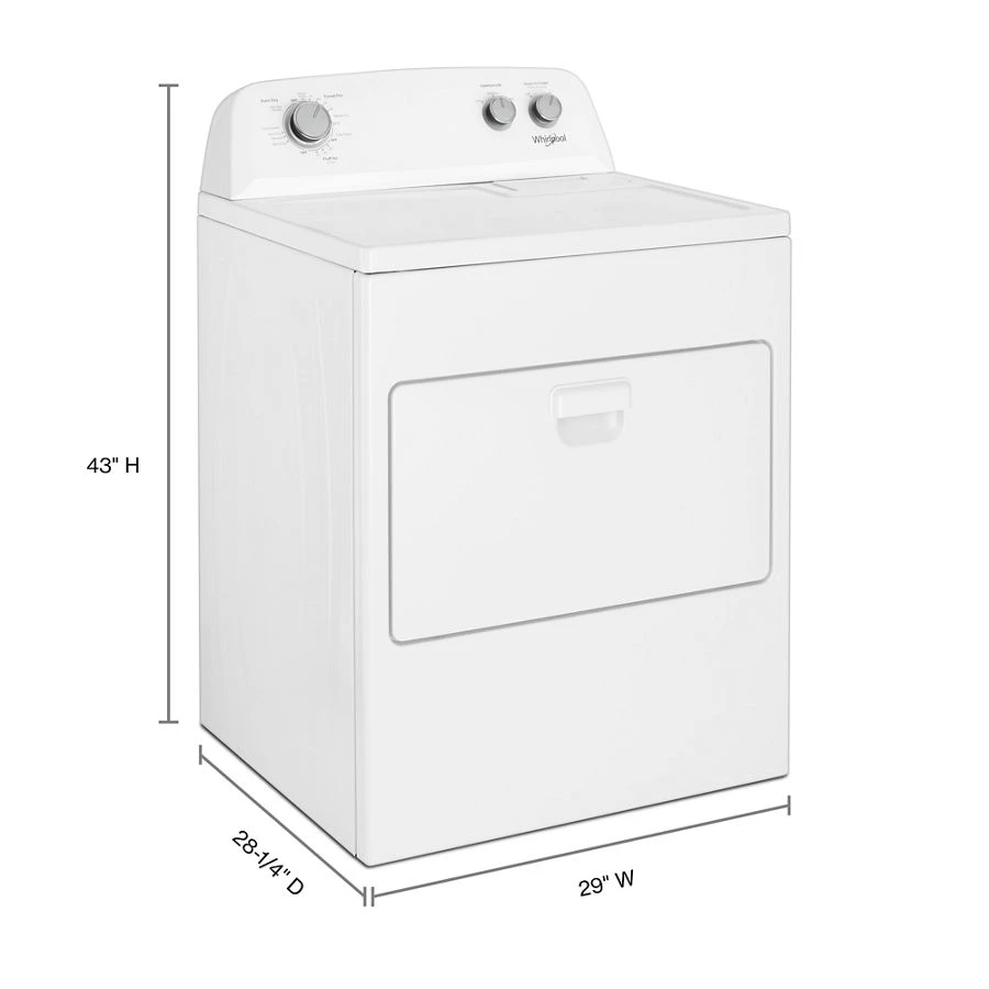 7.0 Cu. Ft. Top Load Gas Dryer With Autodry™ Drying System WGD4850HW