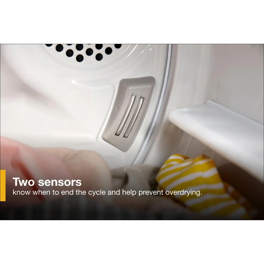 7.0 Cu. Ft. Long Vent Gas Moisture Sensing Dryer WGD500CMW