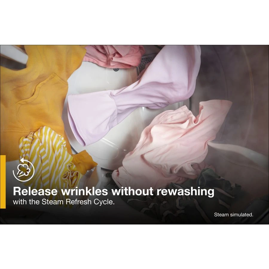 7.4 Cu. Ft. Gas Wrinkle Shield Dryer with Steam WGD6605MC