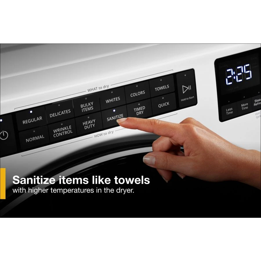 7.4 Cu. Ft. Gas Wrinkle Shield Dryer with Steam WGD6605MW