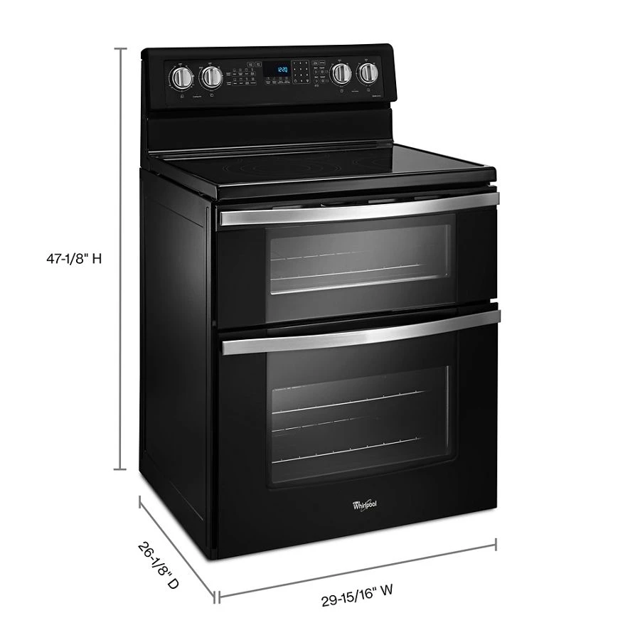 6.7 Cu. Ft. Electric Double Oven Range with True Convection WGE745C0FE