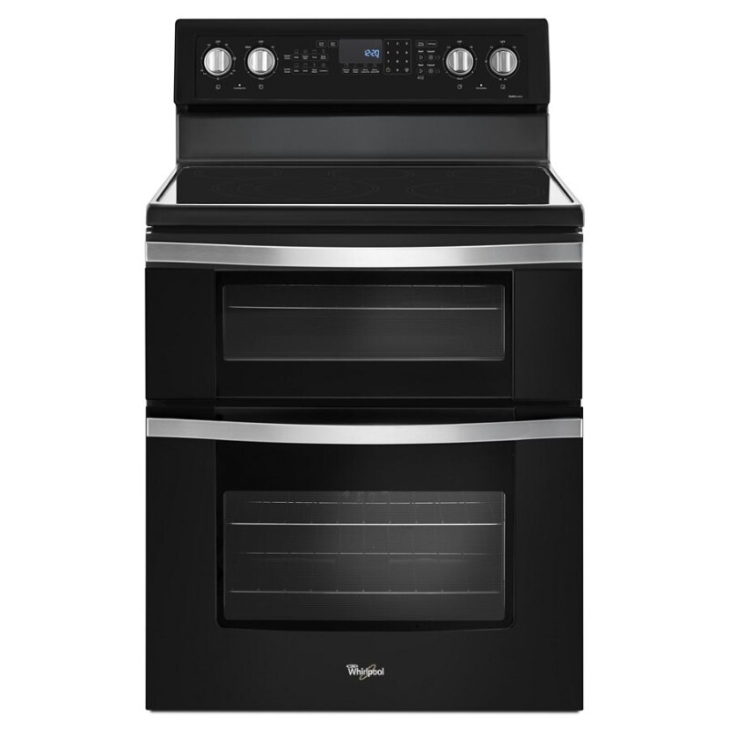 Whirlpool 6.7 Cu. Ft. Electric Double Oven Range with True Convection Black Ice WGE745C0FE Picture 1