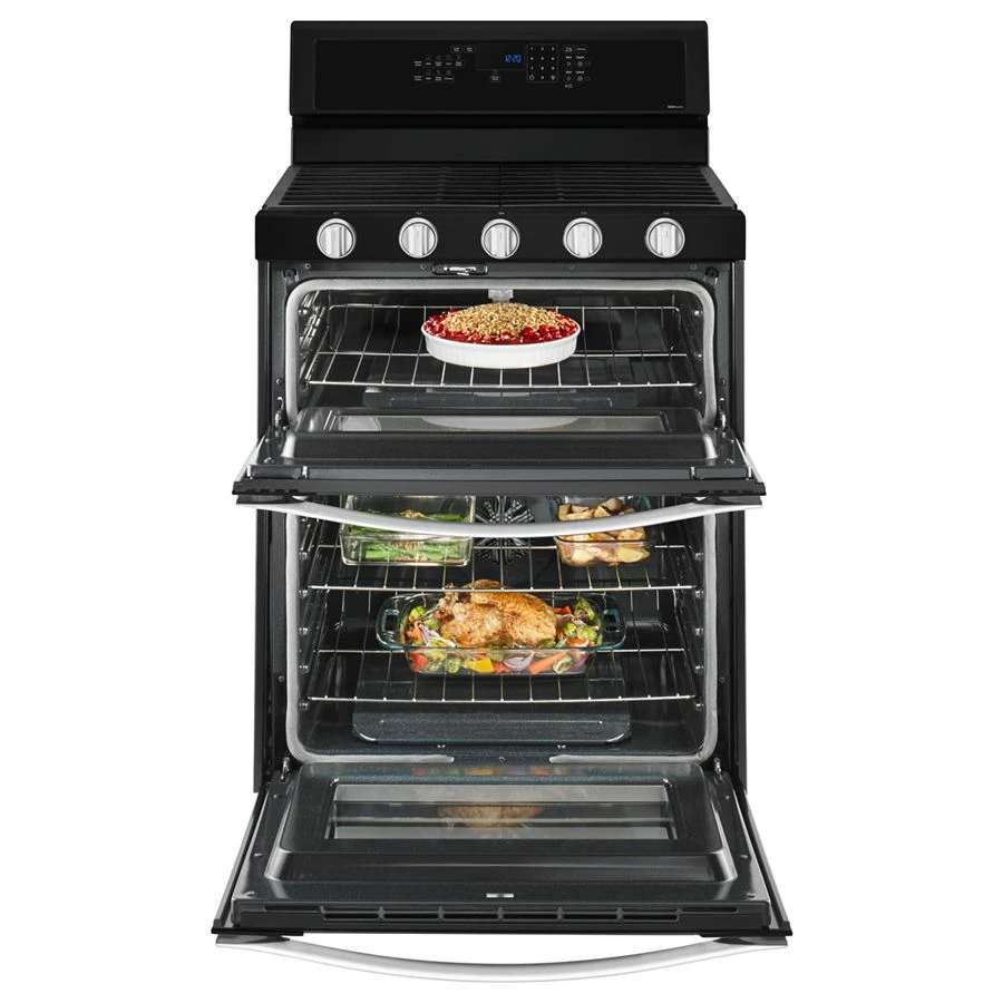 6.0 Cu. Ft. Gas Double Oven Range with EZ-2-Lift™ Hinged Grates WGG745S0FE