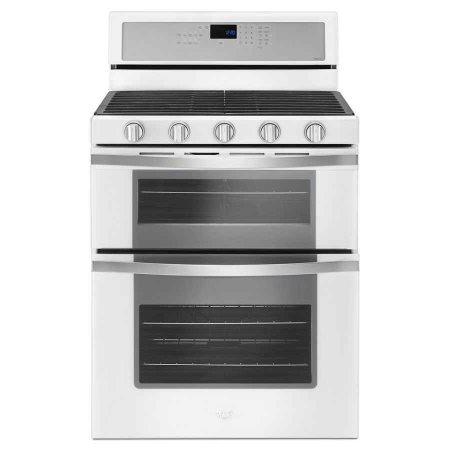 6.0 Cu. Ft. Gas Double Oven Range with EZ-2-Lift™ Hinged Grates WGG745S0FS