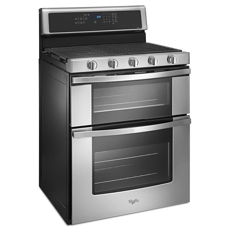 6.0 Cu. Ft. Gas Double Oven Range with EZ-2-Lift™ Hinged Grates WGG745S0FS
