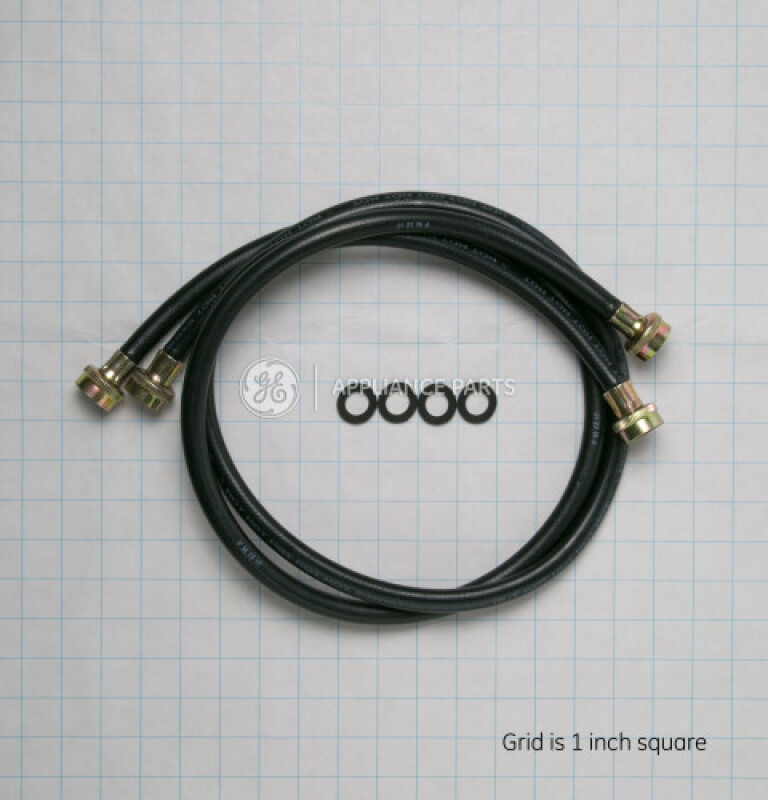 Washing Machine 2 Pack Rubber Inlet Hose 4' WH41X10207
