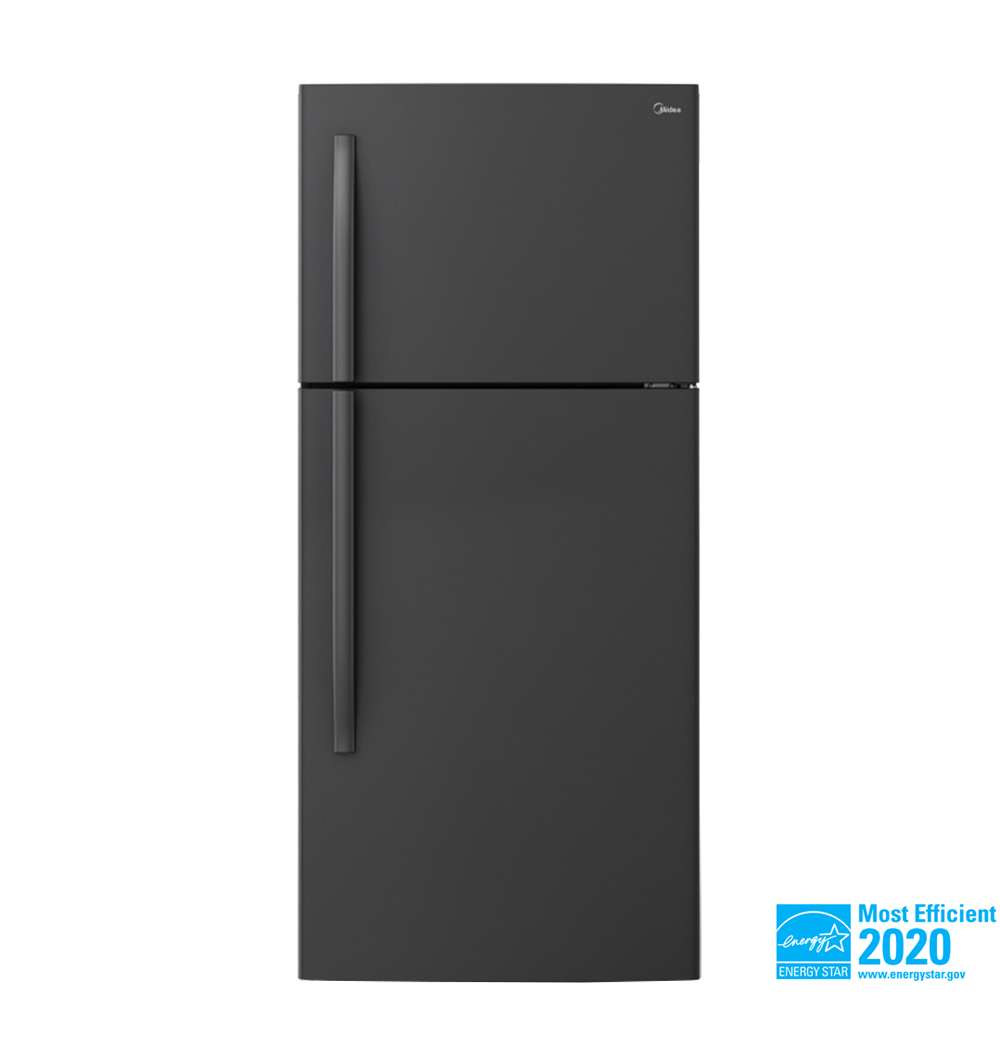 Midea 18 Cu. Ft. Top Mount Freezer Refrigerator Black WHD663FWEB1 Picture 1