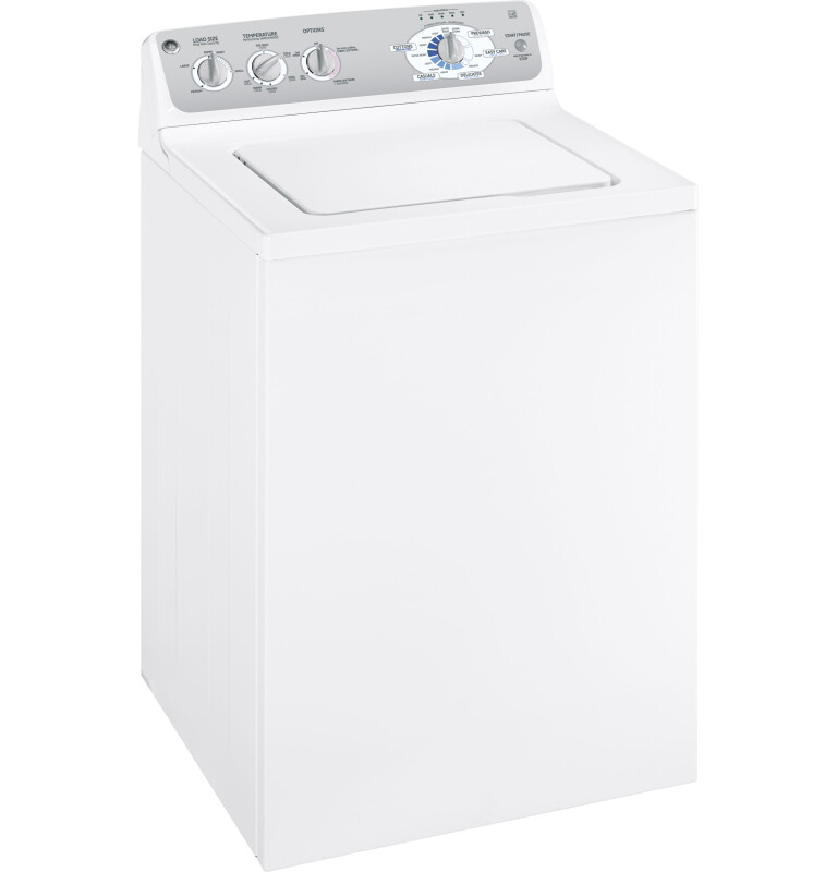 GE 3.5 Cu. Ft. King-size Capacity Washer with Stainless Steel Basket White WHRE5550HWW Picture 1